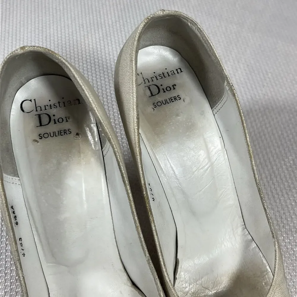 True Vtg‎ Authentic Christian Dior Souliers Classic Pumps Europe Sz 37 /6.5AA